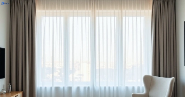 Freshly steam cleaned curtains in tallebudgera QLD